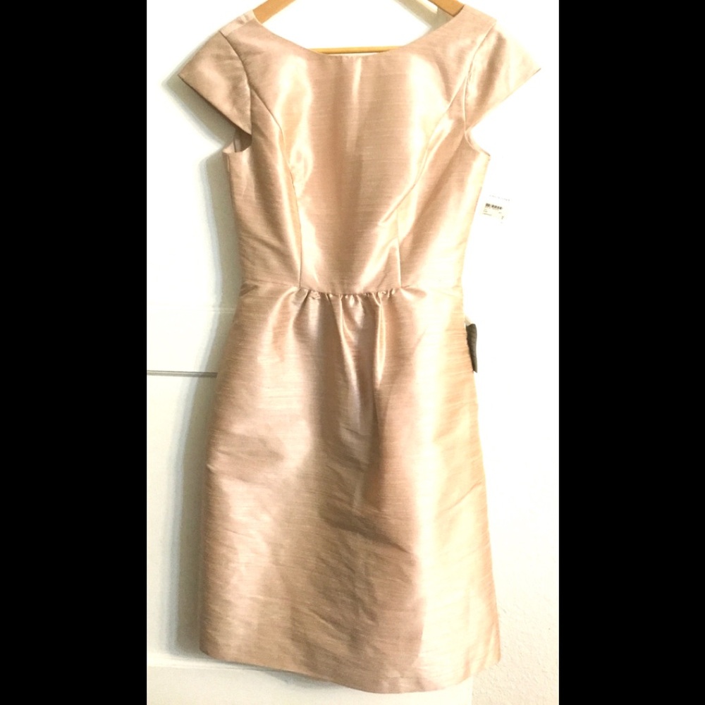 NEW ALFRED SUNG Cap Sleeve Midi Sheath Dress